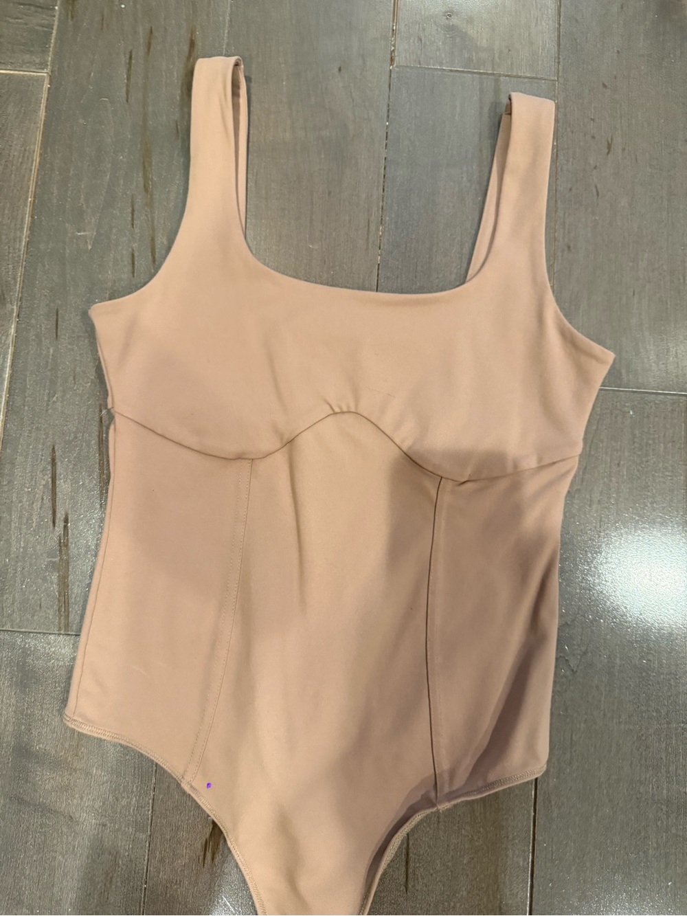 Abercrombie & Fitch Nude Blush Tank Bodysuit